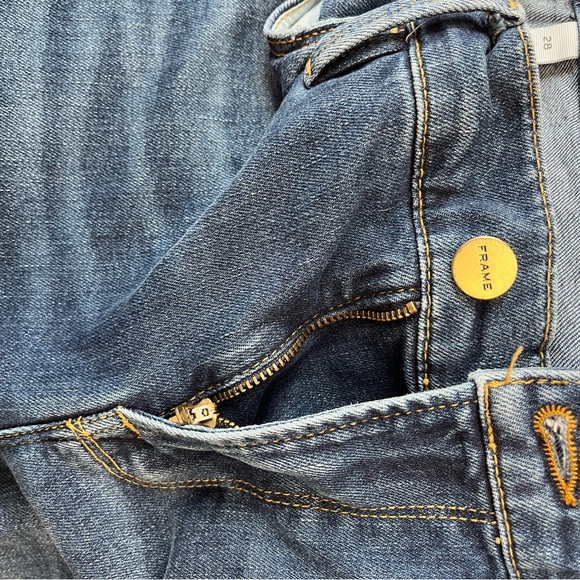 Frame Le Garçon straight leg in Eaton - Picture 6 of 7